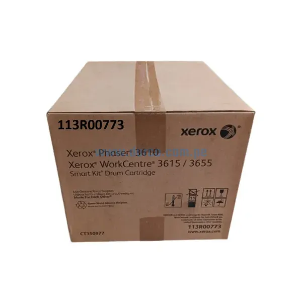 Tambor xerox 113R00773 Unidad De Imagen Negro, Para impresoras Xerox WC 3610 / 3615 / 3655 Rendimiento 85,000 Páginas. Envios a Nivel Nacional.