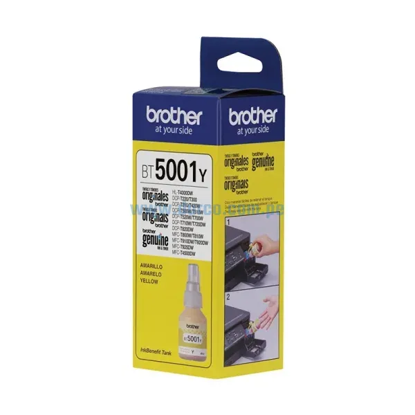 tinta-brother-bt5001y-yellow-dcp-t420w-mfc-t4500dw-48-8ml Botella De Tinta Brother BT5001Y Amarillo, Para Impresoras HL-T4000DW, DCP-T220, T226, T300. Envíos a Nivel Nacional