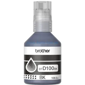 Botella De Tinta Brother BTD100BK Black, Para Impresoras DCP-T230 / DCP-T430W / DCP-T530DW / DCP-T730DW / MFC-T930DW, 108.0ml