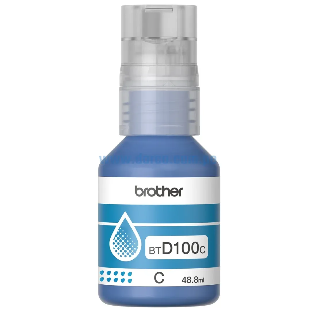 Botella De Tinta Brother BTD100C , Para Impresoras DCP-T230 / DCP-T430W / DCP-T530DW / DCP-T730DW / MFC-T930DW, 48.8ml