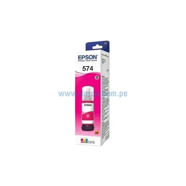 Tinta Epson T574320 (574) Magenta, Para Impresoras EcoTank L8050, L18050, Rendimiento 70 Mililitros, Envíos Lima Metropolitana Y Provincias