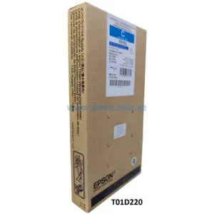 Bolsa De Tinta Epson T01D220 (T01D2) Cyan, Para Impresoras Epson Workforce Pro WF-C529R, C579R, PX-M880FX, S880X, 20.000 Paginas