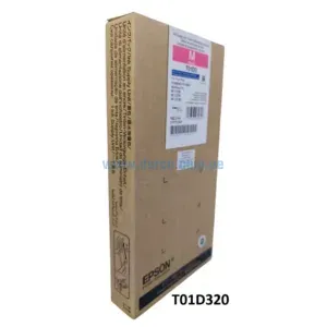 Bolsa De Tinta Epson T01D320 (T01D3) Magenta, Para Impresoras Epson Workforce Pro WF-C529R, C579R, PX-M880FX, S880X, 20.000 Paginas