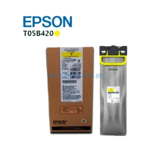 Tinta Epson T05B420 T05B Yellow, Para Impresoras Epson Pigmentado Workforce Pro WF-C878R / C879R, Alto Rendimiento De 50,000 Paginas