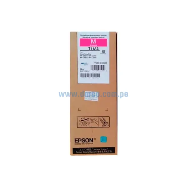 tinta-epson-t11a320-al-para-wf-c5810-c5890-magenta-original Bolsa De Tinta Epson T11A320-AL Magenta Para Impresoras Epson Workforce Pro WF-C5310 / C5390 / C5810 / C5890, Rendimiento 5.000 Pag.