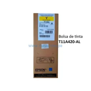 Bolsa De Tinta Epson T11A420-AL Amarillo Para Impresoras Epson Workforce Pro WF-C5310 / C5390 / C5810 / C5890, Rendimiento 5.000 Pag.