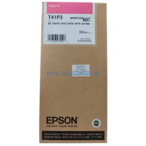 Tinta Epson T41P320 (T41P3) Magenta, Para Impresoras Epson ULTRACHROME XD2 SC-T3470, 3475, 5470, 5475,5470M 14.000 Paginas.
