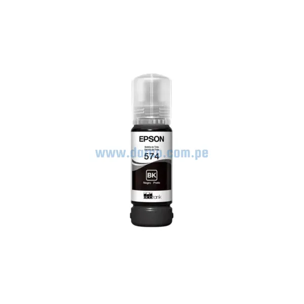Tinta Epson T574120 (574) Black, Para Impresoras EcoTank L8050, L18050, Rendimiento De 70 Mililitros, Envíos Lima Metropolitana Y Provincias