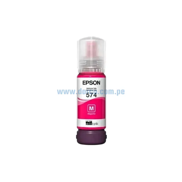 Tinta Epson T574320 (574) Magenta, Para Impresoras EcoTank L8050, L18050, Rendimiento 70 Mililitros, Envíos Lima Metropolitana Y Provincias