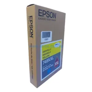 Bolsa De Tinta Epson T748XXL420 748XXL Amarillo, Para Impresoras Epson WorkForce Pro WF-6090, WF-6590, WF-8090, WF-8590