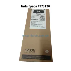 Bolsa De Tinta Epson T973120 T9731 Negro, Para Impresoras Epson Workforce Pro WF-C869R, PX-S7070X, PX-M7070FX. 22.500 Paginas