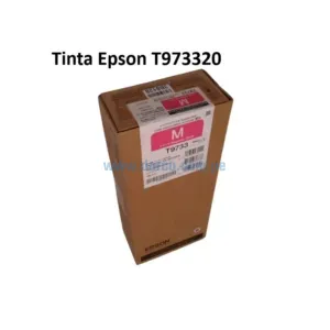 Bolsa De Tinta Epson T973320 T9733 Magenta, Para Impresoras Epson Workforce Pro WF-C869R, PX-S7070X, PX-M7070FX. 22.000 Paginas