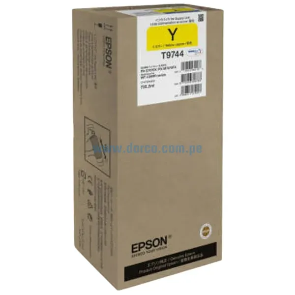 tinta-epson-t974420-t9744-workforce-pro-wf-c869r-amarillo Bolsa De Tinta Epson T974420 (T9744) Amarillo, Para Impresoras Epson Workforce Pro WF-C869R, WF-C869R Series, PX-S7070X, M7070FX 84.000 Paginas