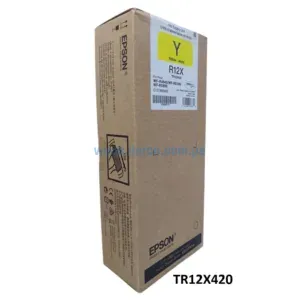 Bolsa De Tinta Epson TR12X420 (R12X) Amarillo, Para Impresoras Epson Workforce Pro WF-R464, WF-R5190, WF-R5690, 20.000 Paginas