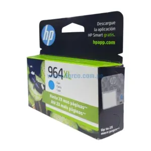 Cartucho De Tinta Hp 3JA54AL (964XL) Cyan, Para Impresoras HP OfficeJet Pro 9010, 9016, 9018, 9020, Con Alta Capacidad De 24,5 mililitros.