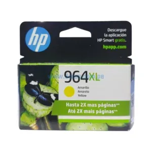 Cartucho De Tinta Hp 3JA56AL (964XL) Amarillo, Para Impresoras HP OfficeJet Pro 9010, 9016, 9018, 9020, Con Alta Capacidad De 24,5 mililitros.
