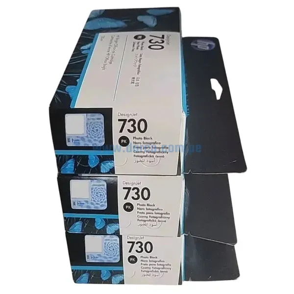 Cartucho De Tinta Hp P2V67A (730) Photo Black, Para Impresoras Hp DesignJet T1600, T1700, T2600, Contenido 130 Mililitros, Envíos a Nivel Nacional.