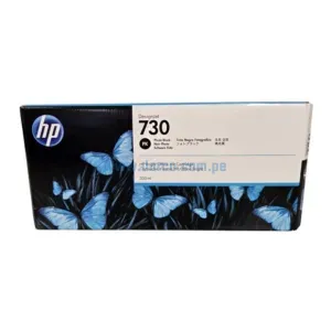 Cartucho De Tinta Hp P2V73A (730) Photo Black, Para Impresoras Hp DesignJet T1600, T1700, T2600, Contenido 300 Mililitros.
