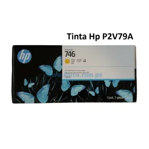 Cartucho De Tinta Hp 746 P2V79A Amarillo DesignJet PostScript Z6, Z9, Z9+DR, Contenido 300 Mililitros. Envios a nivel Nacional