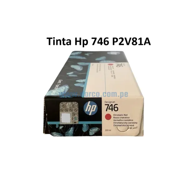 tinta-hp-746-p2v81a-chromatic-red-designjet-z6-z9-300ml Cartucho De Tinta Hp 746 P2V81A Chromatic Red DesignJet PostScript Z6, Z9, Z9+DR, Contenido 300 Mililitros. Envios a nivel Nacional