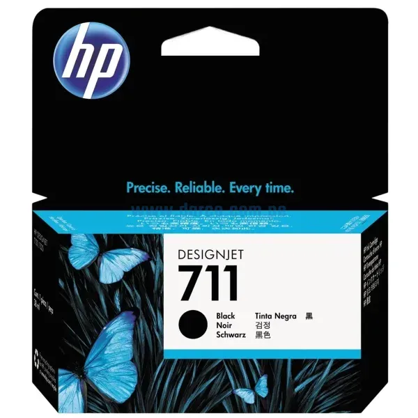 Cartucho De Tinta Hp CZ129A (711) Black, Para Impresoras DesignJet T120, T130, T520, T530 Contenido 38 Mililitros. Envios a Nivel Nacional