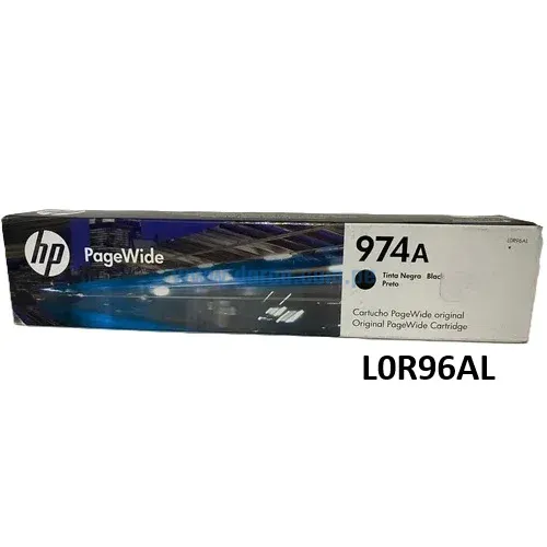 Tinta Hp L0R96AL 974A Negro, Para Impresoras HP PageWide 452DW / 577DW Rendimiento 3,500 Paginas. Realizamos Envios A Nivel Nacional.