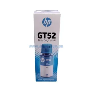 Botella De Tinta Hp M0H54AL Bottle (GT52) Cyan Smart Tank 500, 508. Contenido 70 Mililitros. Envios a nivel Nacional