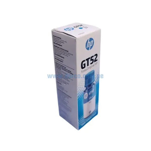 Botella De Tinta Hp M0H54AL Bottle (GT52) Cyan Smart Tank 500, 508. Contenido 70 Mililitros. Envios a nivel Nacional