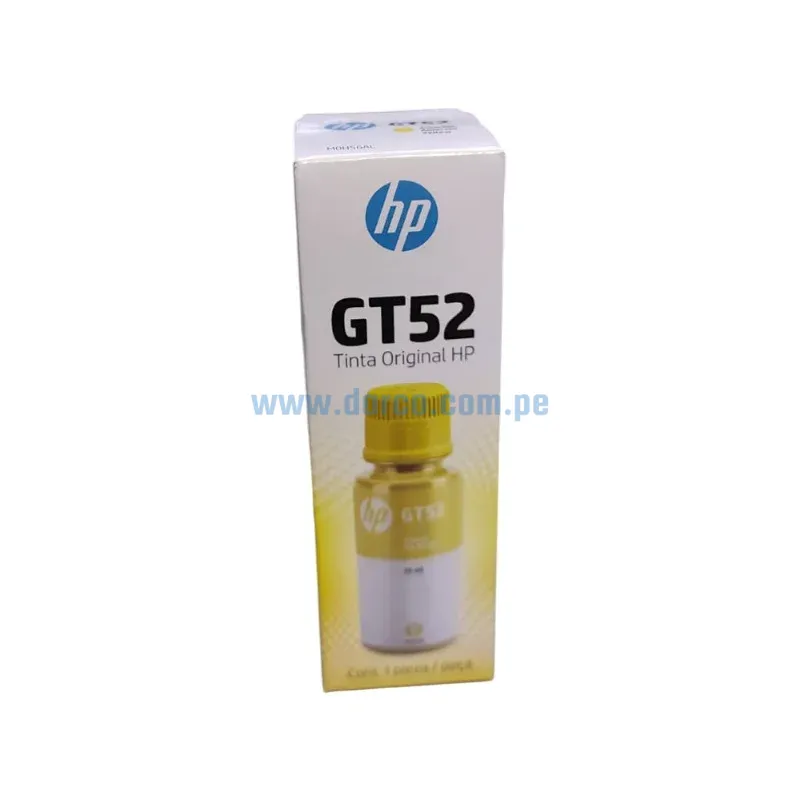 Botella De Tinta Hp M0H56AL Bottle (GT52) Amarillo Smart Tank 500, 508. Contenido 70 Mililitros. Envios a nivel Nacional