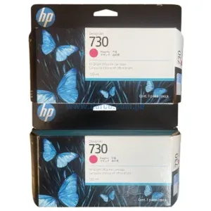 Cartucho De Tinta Hp P2V63A (730) Magenta, Para Impresoras Hp DesignJet T1600, T1700, T2600, Contenido 130 Mililitros, Envios a Nivel Nacional.