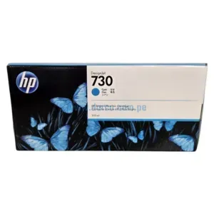 Cartucho De Tinta Hp P2V68A (730) Cyan, Para Impresoras Hp DesignJet T1600, T1700, T2600, Contenido 300 Mililitros, Envios a Nivel Nacional.