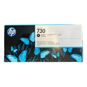 Cartucho De Tinta Hp P2V73A (730) Photo Black, Para Impresoras Hp DesignJet T1600, T1700, T2600, Contenido 300 Mililitros.