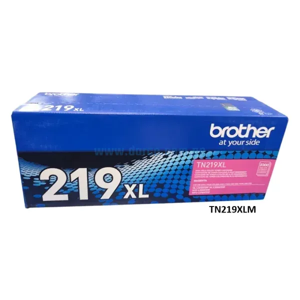 Toner Brother TN219XLM Magenta, Para Impresoras DCP-L3560CDW, MFP-L3760CDW, HL-L3280CDW, Capacidad De Impresión 2.300 Paginas.