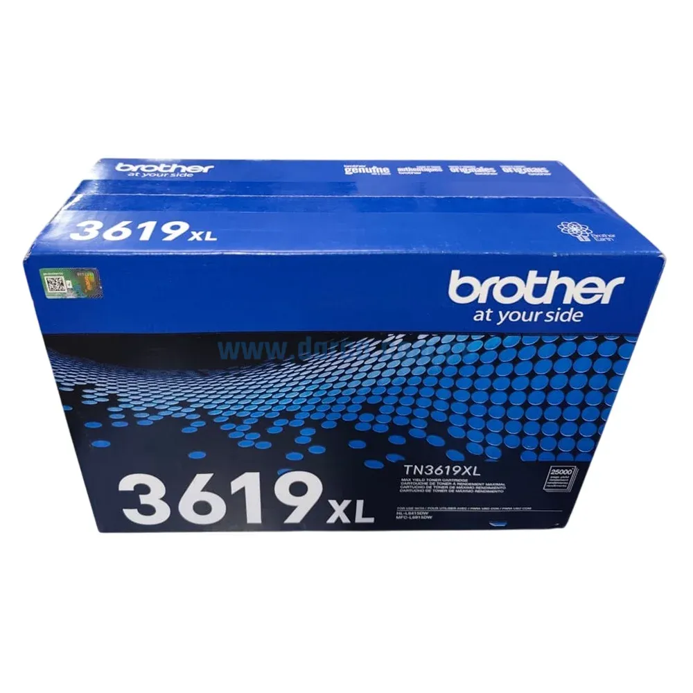 Toner Brother TN3619XL Negro, Compatible Con Impresoras HL-L6415DW / MFC-L6915DW, Con Capacidad De Impresion Hasta 25.000 Paginas. Envios A Nivel Nacional.