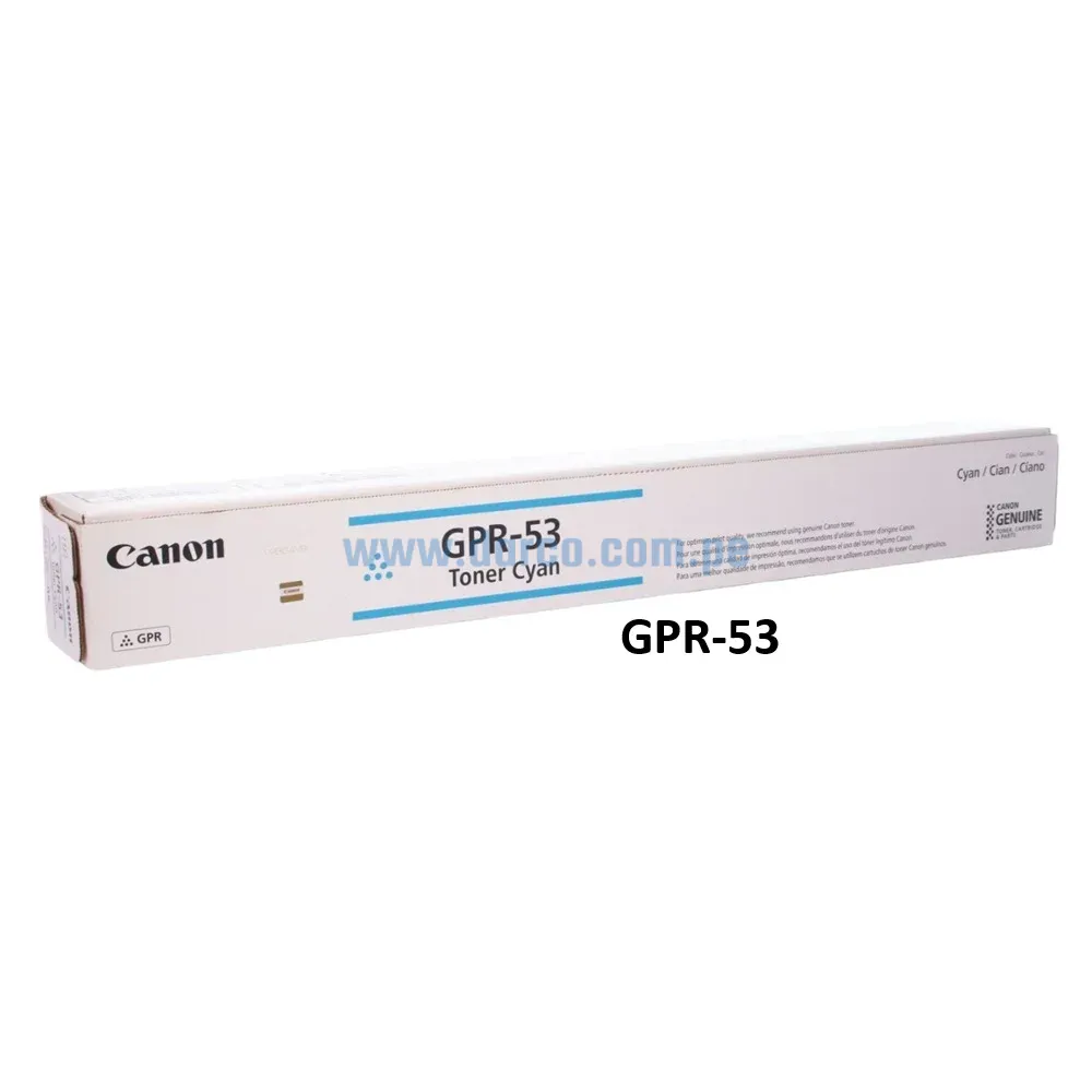 Toner Canon GPR-53 Cyan, Para Impresoras C3125i, C3226i, C3325i, C3330i, C3530i, C3525i, C3730i, C3725i, C3025i, C3826, C3830, Envíos a Nivel Nacional