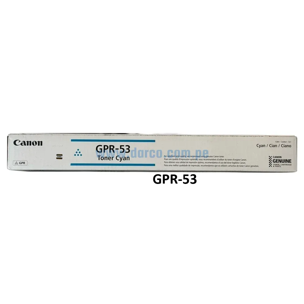 Toner Canon GPR-53 Cyan, Para Impresoras C3125i, C3226i, C3325i, C3330i, C3530i, C3525i, C3730i, C3725i, C3025i, C3826, C3830, Envíos a Nivel Nacional