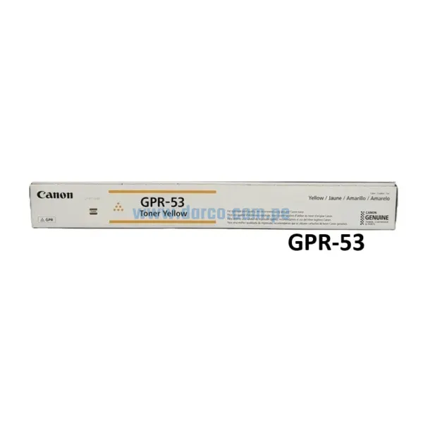 Toner Canon GPR-53 Amarillo, Para Impresoras C3125i, C3226i, C3325i, C3330i, C3530i, C3525i, C3730i, C3725i, C3025i, C3826, C3830, Envíos a Nivel Nacional