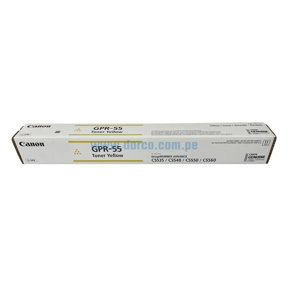 Toner Canon GPR-55 Amarillo, Para Impresoras iR ADV C5535i / C5540i / C5550i / C5560i / DX C5735 / C5740i / C5750i / C5760. Envíos a Nivel Nacional