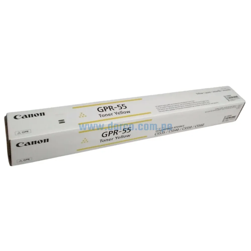 Toner Canon GPR-55 Amarillo, Para Impresoras iR ADV C5535i / C5540i / C5550i / C5560i / DX C5735 / C5740i / C5750i / C5760. Envíos a Nivel Nacional
