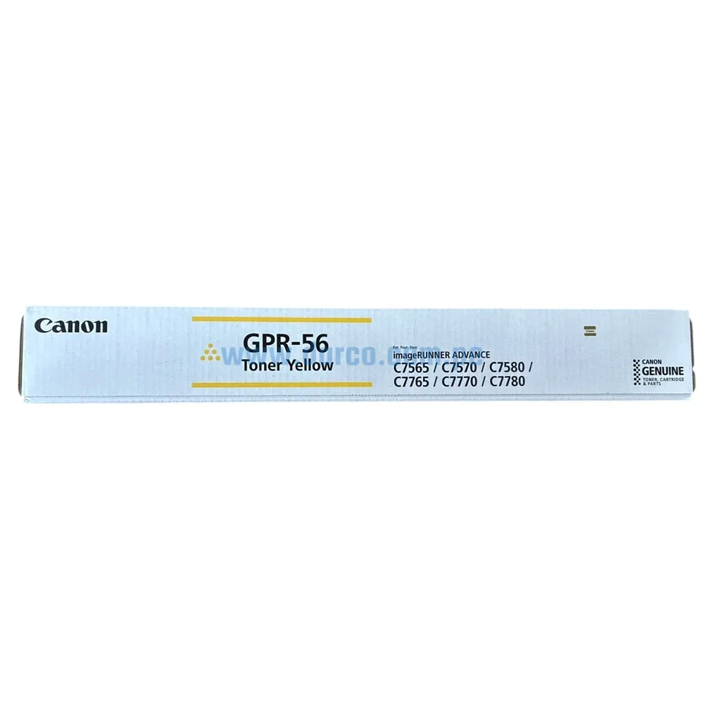 Cartucho De Toner Canon GPR-56 Amarillo Para Impresora Para C7565i, C7570i, C7580i, C7765i, C7770i, C7780i. Envíos a Nivel Nacional