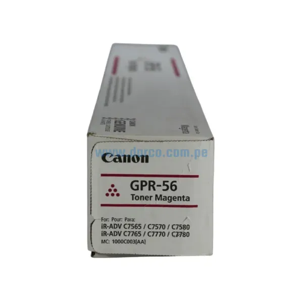 Cartucho De Toner Canon GPR-56 Magenta Para Impresora Para C7565i, C7570i, C7580i, C7765i, C7770i, C7780i. Envíos a Nivel Nacional
