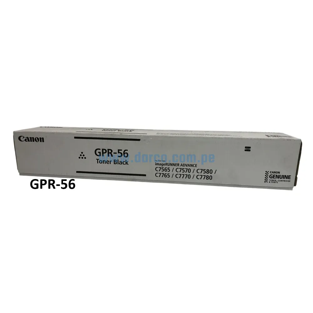 Cartucho De Toner Canon GPR-56 Negro Para Impresora Para C7565i, C7570i, C7580i, C7765i, C7770i, C7780i. Envíos a Nivel Nacional