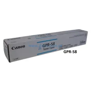 Toner Canon GPR-58 Cyan, Para Fotocopiadoras Canon ADVANCE C256iF C356iF DX C257iF C357iF Con Capacidad De Impresión 18.000 Paginas.
