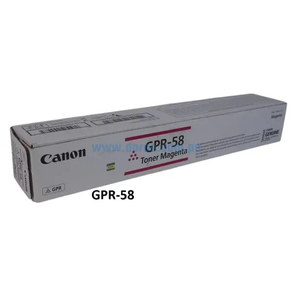 Toner Canon GPR-58 Magenta, Para Fotocopiadoras Canon ADVANCE C256iF C356iF DX C257iF C357iF Con Capacidad De Impresión 18.000 Paginas.