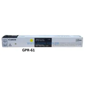 Toner Canon GPR-61 Yellow, Para Fotocopiadoras Canon iR ADV DX C5840i, C5850i, C5860i, C5870i Capacidad De Impresión 60.000 Paginas.