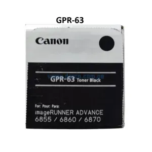 Toner Canon GPR-63 Negro, Para Impresoras Canon iR ADV DX 6855i 6860i 6870i Con Capacidad De Impresión 71.500 Paginas. Elije Lo Mejor.