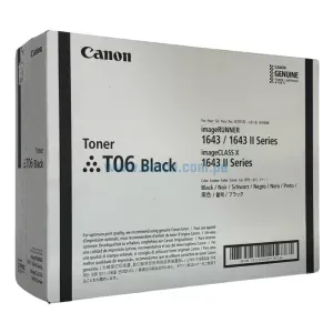 Toner Canon T06 Negro, Para Impresoras 1643if / 1643i / 1643P Capacidad De Impresión 20.500 Paginas. Envíos a Nivel Nacional