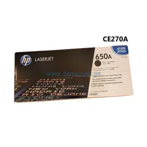 Toner HP CE270A 650A Negro, Para Impresoras Hp LaserJet M750n, M750dn, M750xh, CP5525N, CP5525DN, CP5525XH. Rendimiento 13.5k