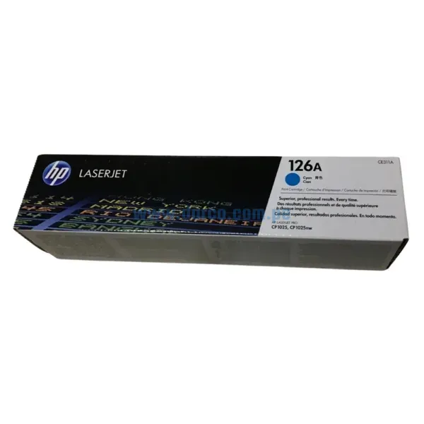 Toner Hp CE311A 126A Cyan, Para Impresoras Hp LaserJet MFP CP1025nw, M175nw, M175a, M275, CP1020 Rendimiento De 1,000 Paginas