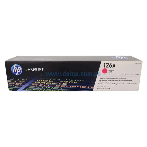 Toner Hp CE313A 126A Magenta, Para Impresoras Hp LaserJet MFP CP1025nw, M175nw, M175a, M275, CP1020 Rendimiento De 1,000 Paginas